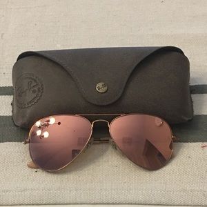 Gorgeous Rayban rose gold with rose tint lenses